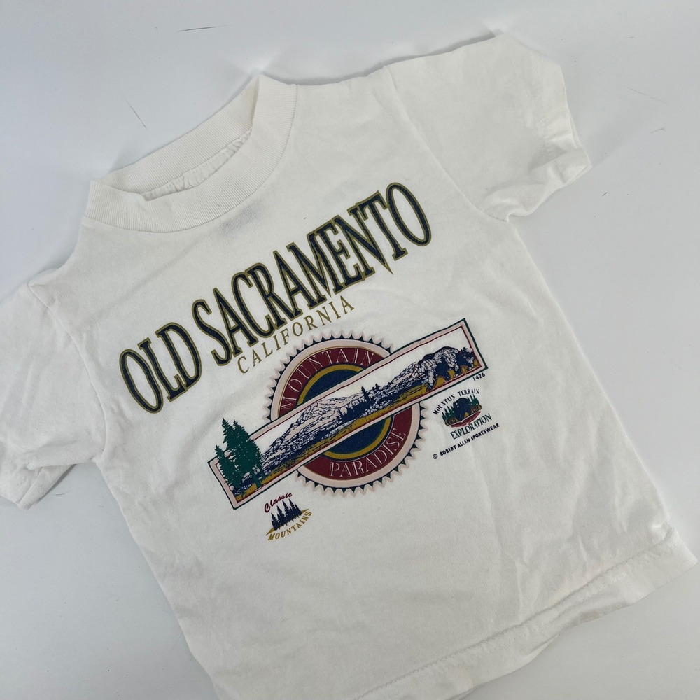 Vintage JAM Old Sacramento California Souvenir T Shirt Kids XS 2-4 Single Stitch